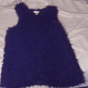 A fluffy vest